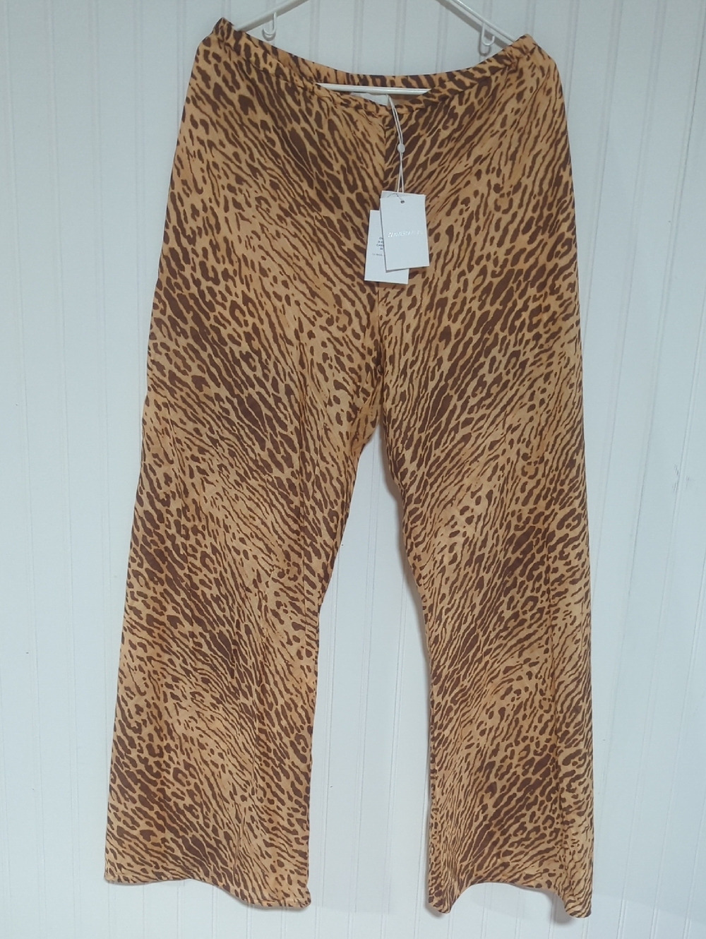 Zimmermann Tan Leopard Cascadian Bias Trouser Pant sz10